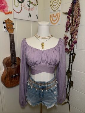 Windsor Lavender Off-Shoulder Camisole